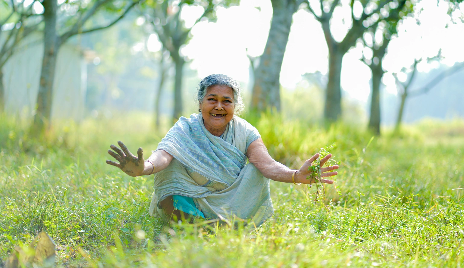 Young volunteers working with Nabatara Foundation to support rural development and community welfare in India