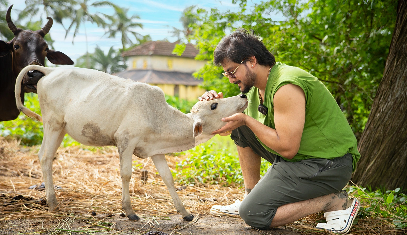 Volunteers of Nabatara Foundation helping stray animals and promoting animal welfare in India